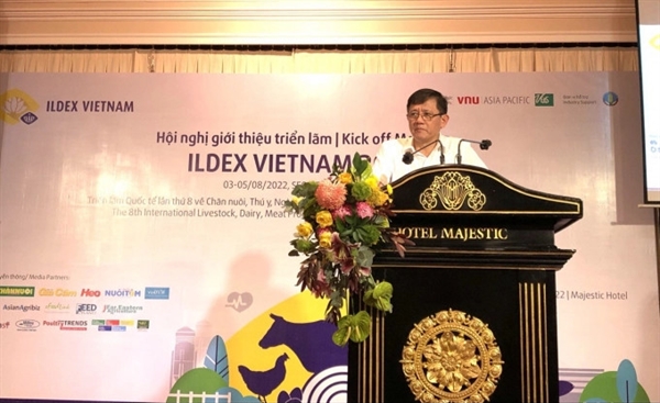Ông Dương Tất Thắng, Cục Trưởng Cục Chăn nuôi, Bộ NN&PTNT Việt Nam phát biểu khởi động ILDEX Việt Nam lần thứ 8.