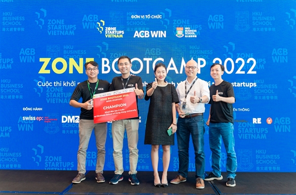 ACEIS, một trong các nhóm thắng giải của Bảng Startups. Nguồn: Zone Bootcamp 2022