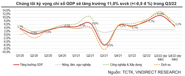 Tang truong GDP cua Viet Nam co the dat 11% trong quy III/2022