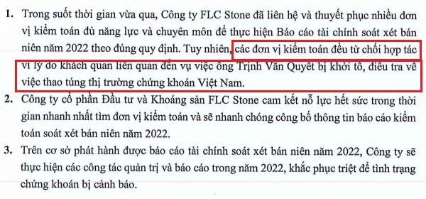 Co phieu bi canh bao, FLC Stone van ‘chat vat’ tim kiem toan 