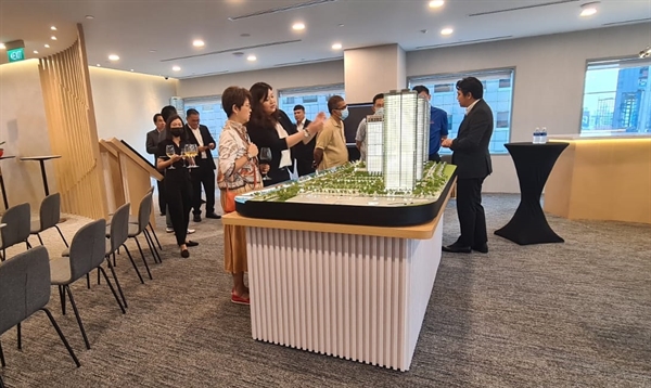 Trong buổi giới thiệu dự án của Masterise Homes đầu tiên tại Singapore tháng 9/2022, nhà đầu tư quốc tế phản hồi tích cực và quan tâm đặc biệt tới Grand Marina Saigon. Ảnh: Druce