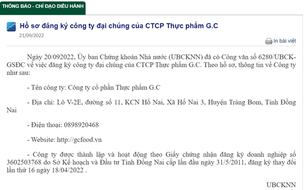 Doanh nghiep san xuat thach dua gia nhap thi truong chung khoan
