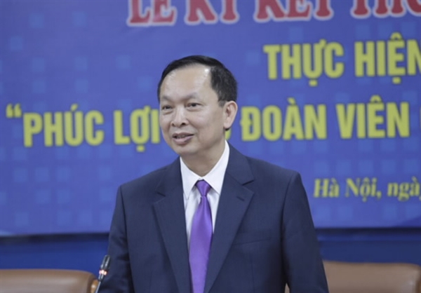 Phó Thống đốc Thường trực Đào Minh Tú phát biểu tại Lễ ký kết. Ảnh: Ngân hàng Nhà nước. 