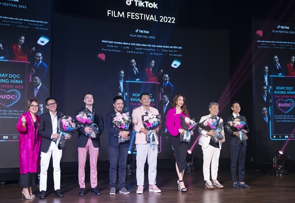 Hình ảnh tại buổi họp báo Tik Tok Film Festival 2022