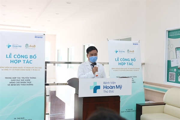 TS.BS Nguyễn Tuấn, Giám đốc Bệnh viện đa khoa Quốc Tế Hoàn Mỹ Thủ Đức, phát biểu tại Lễ công bố.