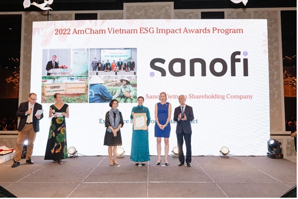 Giải thưởng là minh chứng cho nỗ lực không ngừng nghỉ của Sanofi nhằm góp phần kiến tạo một môi trường bền vững