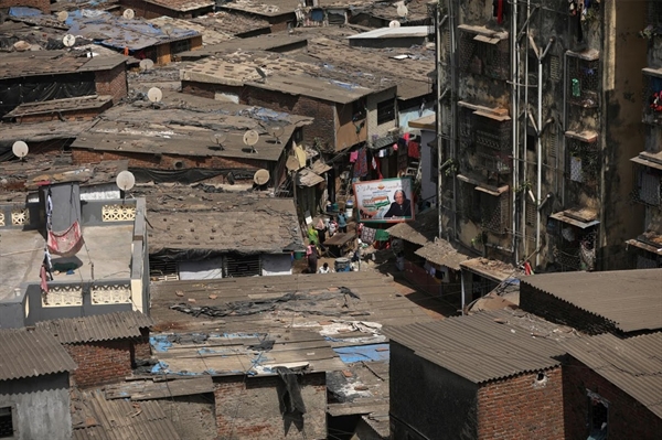 Khu ổ chuột Dharavi của Mumbai (Ấn Độ).
