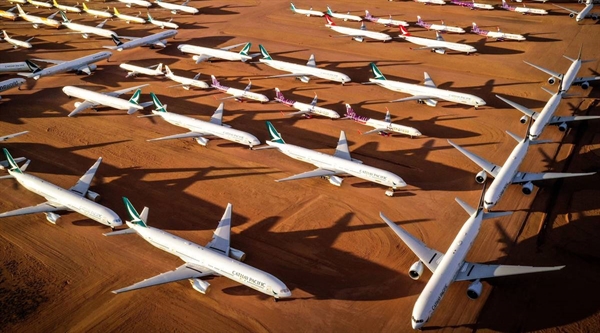 Máy bay được cất giữ tại Cơ sở Lưu trữ Máy bay Châu Á Thái Bình Dương (APAS) ở Alice Springs, Lãnh thổ phía Bắc, Australia.
