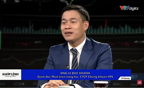 Theo ông Khánh, nhà đầu tư không nên mua dàn trải nhiều cổ phiếu mà cần có sự chọn lọc kỹ. Ảnh chụp màn hình từ Chương trình Khớp lệnh. 