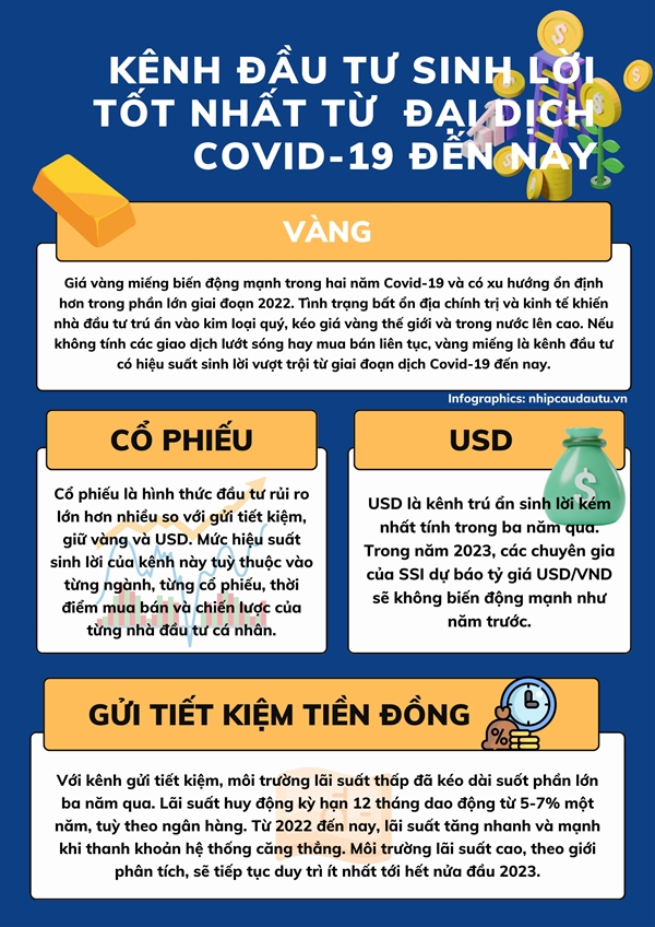 Kenh dau tu sinh loi tot nhat tu dai dich COVID-19 den nay