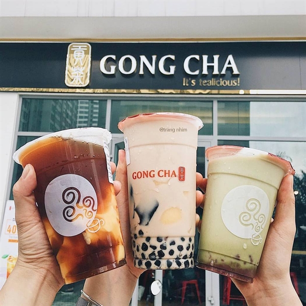 GongCha là một trong những thương hiệu trà sữa Đài Loan được ưa chuộng tại Việt Nam.