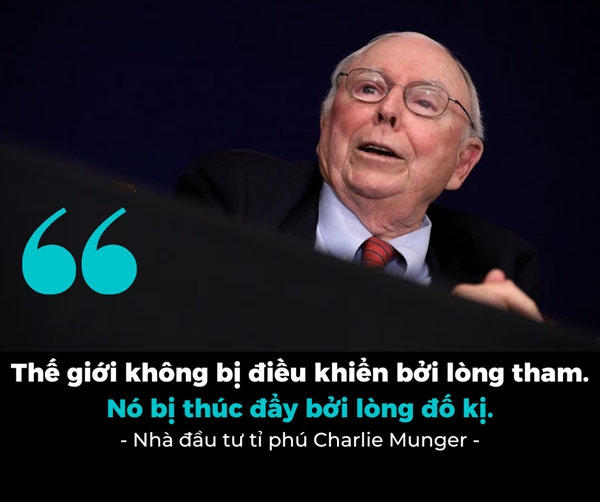 Ti phu Charlie Munger: “The gioi khong bi dieu khien boi long tham, ma la su do ky”