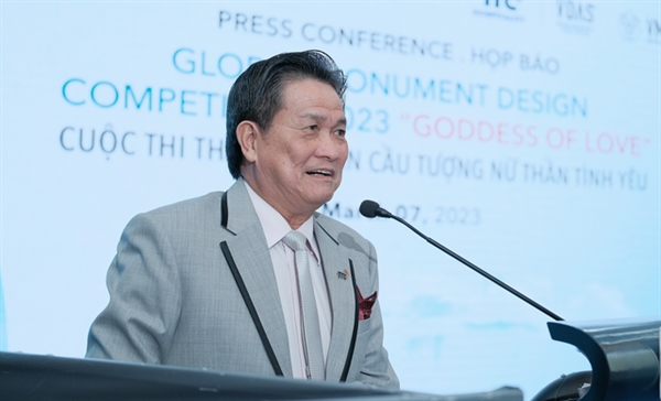 Ông Đặng Văn Thành - Chủ tịch Tập đoàn TTC, Chủ tịch Hội đồng Giám khảo phát biểu tại buổi họp báo