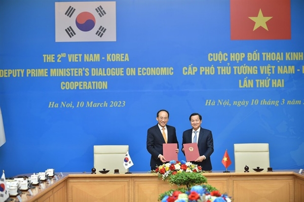 The second Viet Nam-Korea Deputy Prime Minister's Dialogue on Economic Cooperation, Ha Noi, March 10, 2023. Photo by VGP.