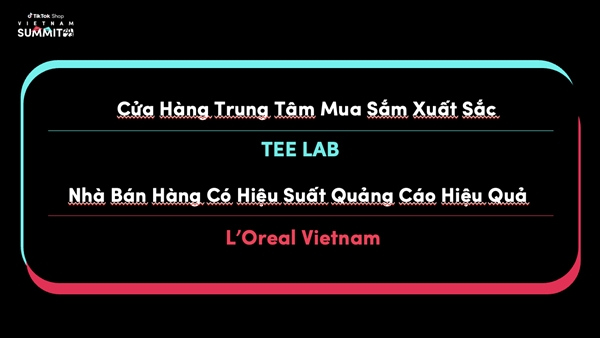 Vinh danh cac thuong hieu va nha ban hang noi bat tai TikTok Shop Vietnam Summit