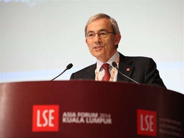 Christopher Pissarides tại Học viện Kinh tế và Chính trị London (LSE). Ảnh: LSE
