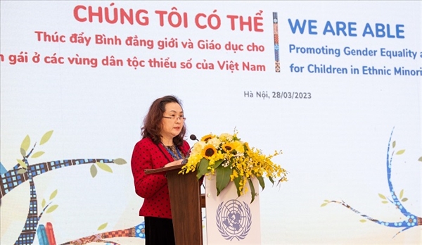 Bà Bế Thị Hồng Vân, Phó Vụ trưởng Vụ Chính sách Dân tộc, Ủy ban Dân tộc Việt Nam