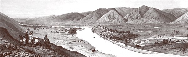 Sông Bắc Kỳ và thành Nguyên Giang (L. Delaporte)