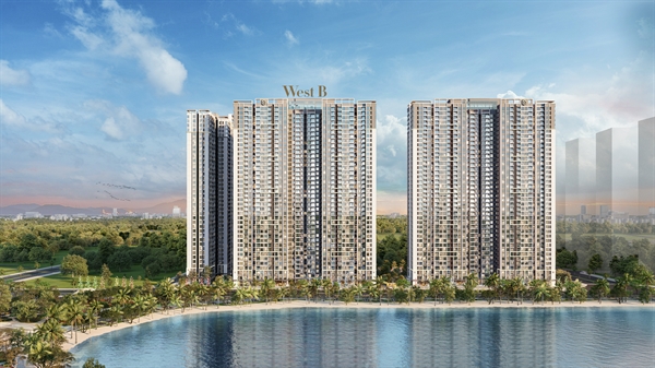 Tòa West B – Masteri West Heights sở hữu tọa độ “tâm điểm”, trực diện hồ trung tâm tại Smart City.