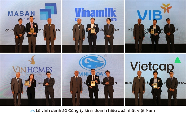 Phong su anh: Le Vinh danh “Top 50 Cong ty Kinh doanh Hieu qua nhat Viet Nam 2023”