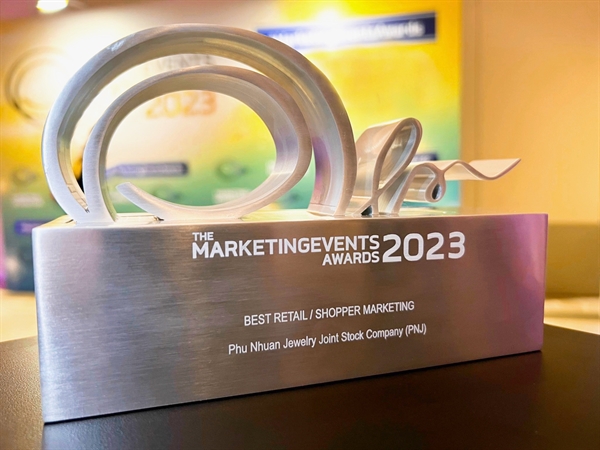 PNJ 2 năm liên tiếp được vinh danh giải thưởng Best Retail Marketing. Ảnh: Minh Phụng.