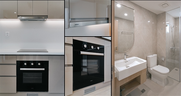 Căn hộ Masteri Centre Point hoàn thiện theo chất lượng chuẩn quốc tế, bàn giao hệ tủ bếp và đầy đủ nội thất liền tường cao cấp