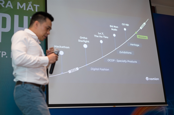 Đại diện Phygital Labs chia sẻ về các doanh nghiệp ứng dụng phygital trong hoạt động kinh doanh ở Việt Nam. Nguồn: T.L