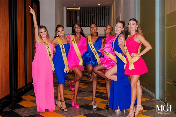 Các thí sinh Miss Grand International 2023 tại Citadines Pearl Hoi An