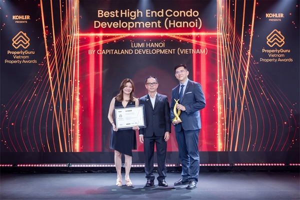 Lumi Hanoi, dự án nhà ở cao cấp của CLD vừa ra mắt tại phía tây Hà Nội, chiến thắng 3 giải thưởng tại Giải thưởng bất động sản Việt Nam PropertyGuru 2023.