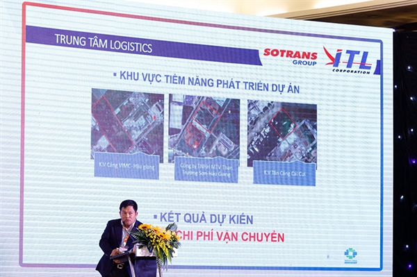 Ông Phạm Hải Anh, Phó Tổng Giám đốc Sowatco, Thành viên Sotrans Group, Thành viên Tập đoàn ITL đề xuất giải pháp tại Diễn đàn Logistics Việt Nam