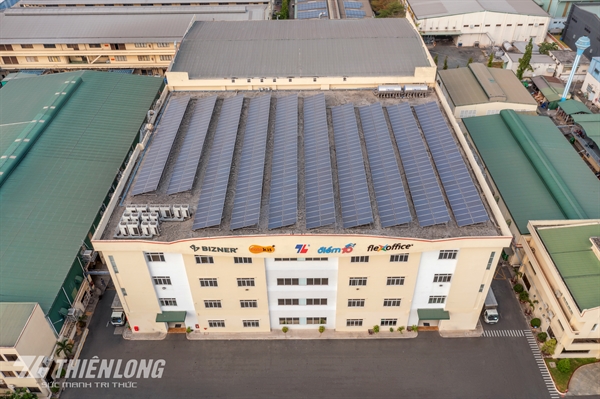 Hệ thống năng lượng mặt trời tại nhà máy Nam Thiên Long (Tân Tạo, TP HCM)