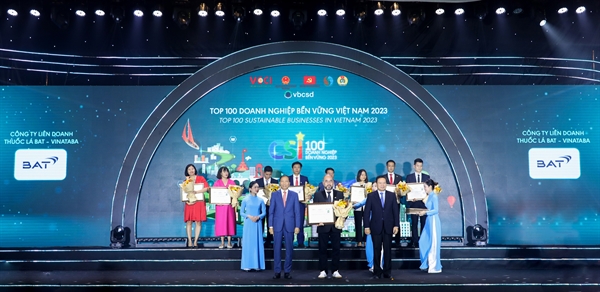 BAT Việt Nam tiếp tục được vinh danh trong “Top 100 doanh nghiệp Bền vững Việt Nam”.