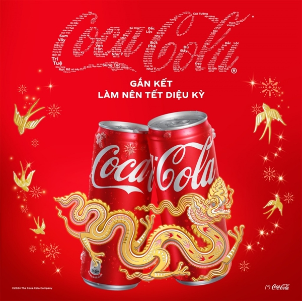Lần đầu tiên Coca-Cola đưa thiết kế của con giáp lên bao bì giới hạn dịp Tết.