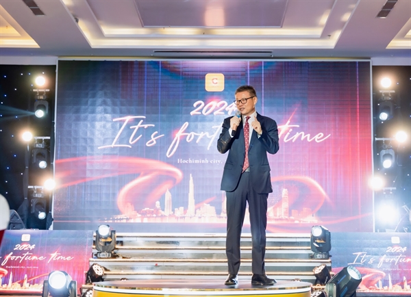 Chủ tịch HĐQT Chicilon Media Guo Zhi Feng phát biểu