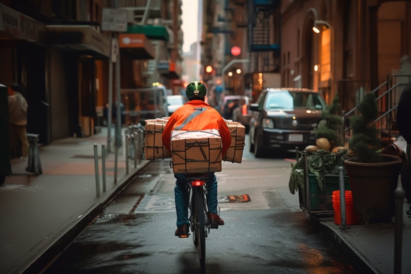Để đối phó với sự gia tăng của xe đạp điện, xe máy, xe đạp chở hàng và các phương thức vận tải phi truyền thống khác trên đường phố và vỉa hè của Thành phố New York, chính quyền đang thảo luận với Hội đồng Thành phố New York để thành lập Sở Giao hàng Bền vững của Thành phố New York. . Bộ sẽ ưu tiên sự an toàn trong khi khai thác tiềm năng của các hình thức vận chuyển mới này.