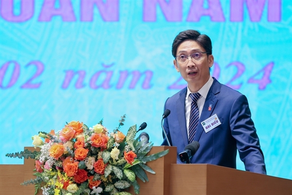 Ông Ketut Ariadi Kusuma, chuyên gia cao cấp về thị trường vốn, Trưởng nhóm Tài chính, Cạnh tranh và Sáng tạo của Ngân hàng Thế giới Việt Nam (WB) phát biểu Hội nghị. Ảnh: Nhật Bắc/Baochinhphu. 
