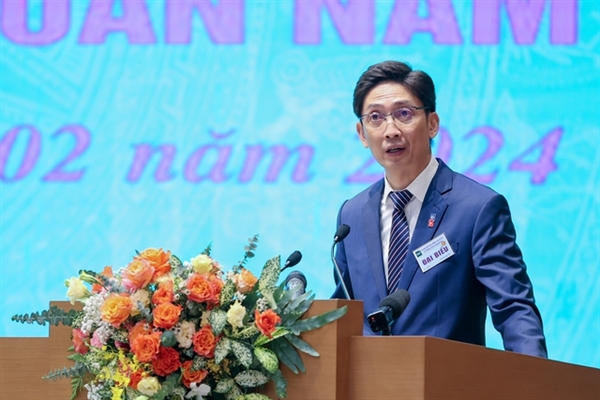 Ông Ketut Ariadi Kusuma, chuyên gia cao cấp về thị trường vốn, Trưởng nhóm Tài chính, Cạnh tranh và Sáng tạo của Ngân hàng Thế giới Việt Nam (WB) phát biểu Hội nghị. Ảnh: Nhật Bắc/Baochinhphu. 
