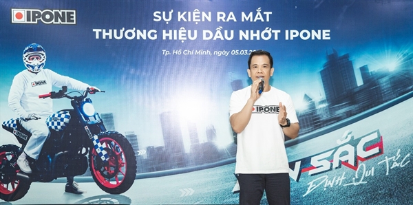 Ông Nguyễn Vũ Hào – Tổng giám đốc Vilube chia sẻ tại sự kiện ra mắt thương hiệu dầu nhớt IPONE