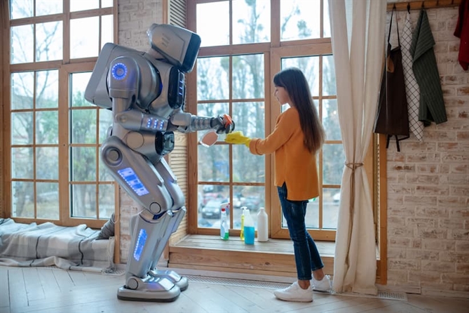 Theo một nghiên cứu do đại học Oxford thực hiện, khoảng 40% công việc nhà sẽ được các chú robot làm thay con người trong vòng 10 năm tới.