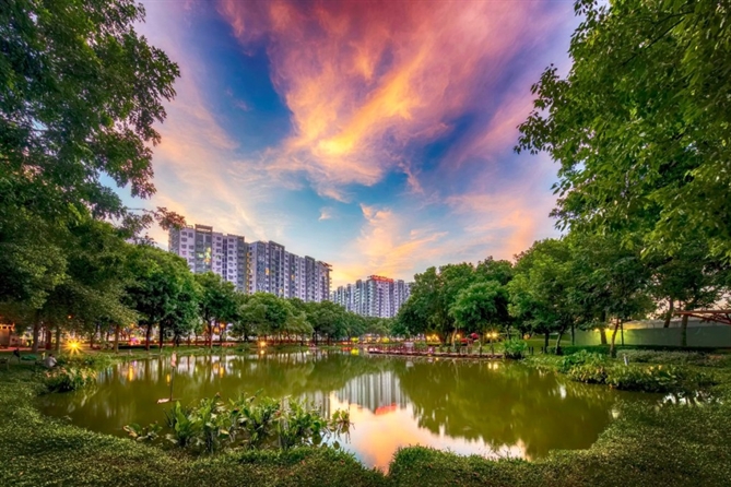Dự án Celadon City, khu đô thị kiểu mẫu với mật độ xanh hơn 60% do Gamuda Land phát triển ở TP.Hồ Chí Minh