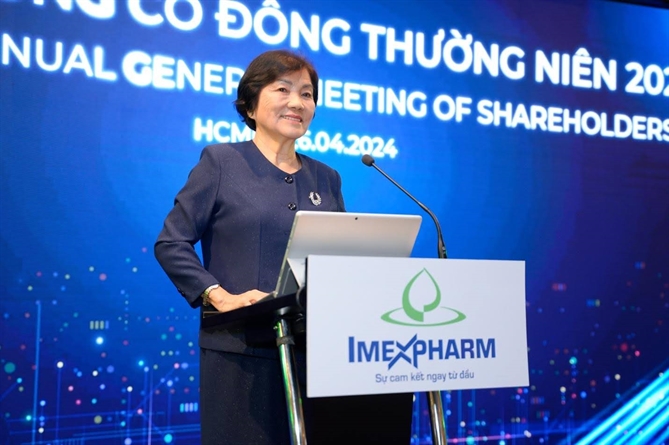 Bà Trần Thị Đào, Tổng Giám đốc Imexpharm chia sẻ những thành tựu cũng như chiến lược phát triển của doanh nghiệp trong tương lai.