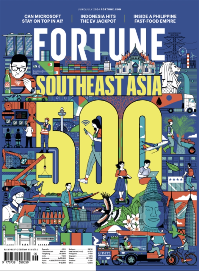 Fortune cong bo Bang xep hang 500 doanh nghiep lon nhat Dong Nam A