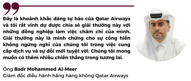 Qatar Airways la Hang hang khong tot nhat the gioi nam 2024