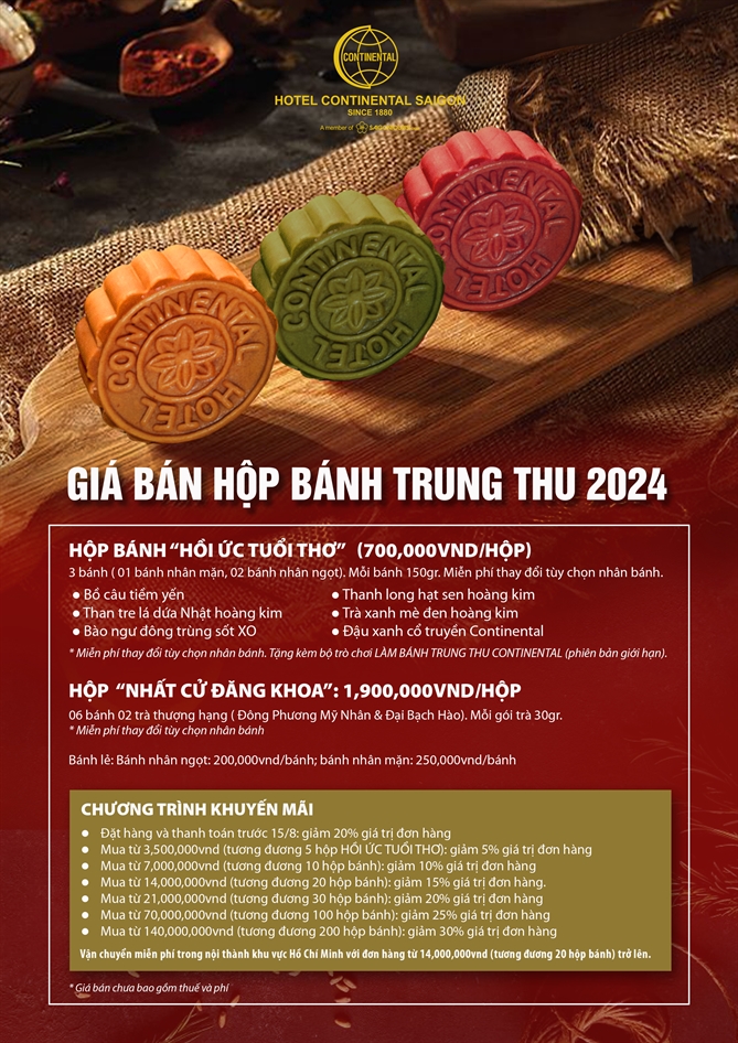 Banh Trung thu Continental: Hoi uc tuoi tho