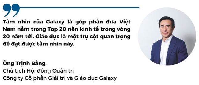 Ong Trinh Bang, CTHDQT Cong ty CP Giai tri va Giao duc Galaxy: Cong viec cua Galaxy la tao ra nhung noi dung tuyet voi cho nguoi Viet