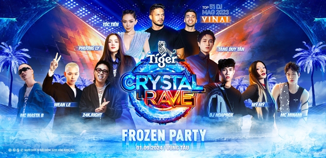 Dai nhac hoi EDM te nuoc Tiger Crystal Rave se dien ra vao dip le 2/9