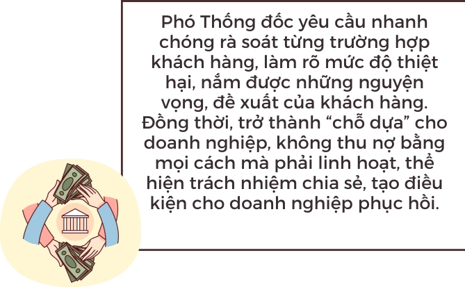 Co cau thoi han tra no, giam lai vay cho khach hang bi thiet hai do bao