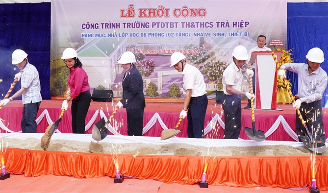 Lễ khởi công công trình Trường PTDTBT TH&THCS Trà Hiệp