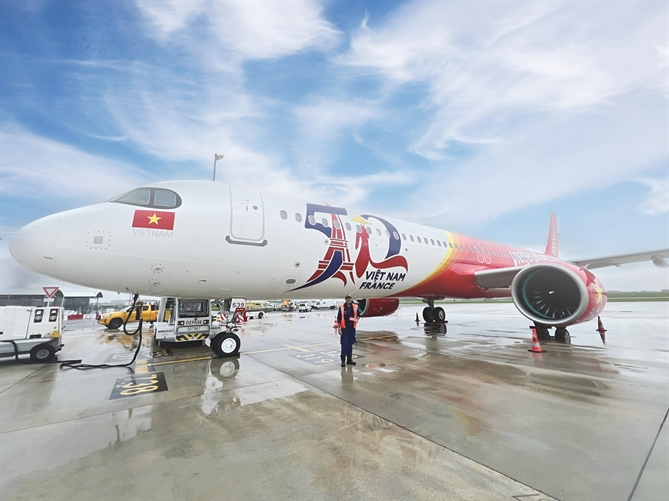 Airbus va Vietjet ban giao tau bay ky niem 50 nam quan he Viet Nam - Phap