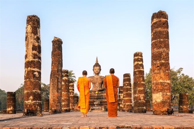  UNESCO đã thêm Sukhothai và các thị trấn liên quan vào danh sách Di sản thế giới vào năm 1991, ghi nhận thành phố này đã phát triển nhiều đặc điểm nhận dạng độc đáo đại diện cho văn hóa Thái Lan ngày nay, bao gồm ngôn ngữ, tôn giáo và kiến ​​trúc. Ảnh: Getty